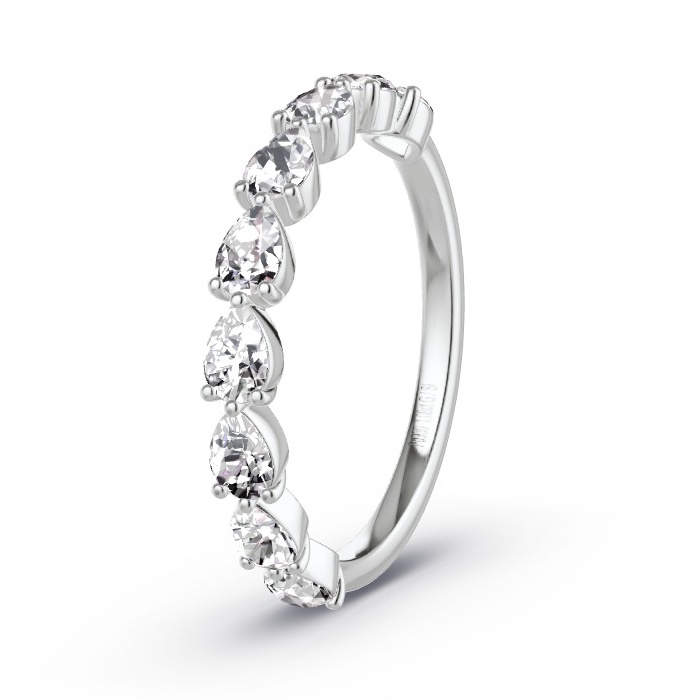 Memoire-Ring Palladium - 1.08 ct. Diamanten - Modell N°4169