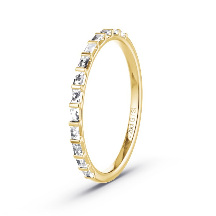 Memoire-Ring Gelbgold - 0.26 ct. Diamanten - Modell N°4171