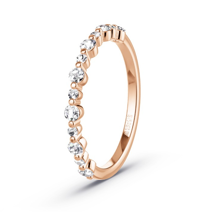 Memoire-Ring Rotgold - 0.37 ct. Diamanten - Modell N°4178 Memoire-Ring Rotgold - 0.37 ct. Diamanten - Modell N°4178