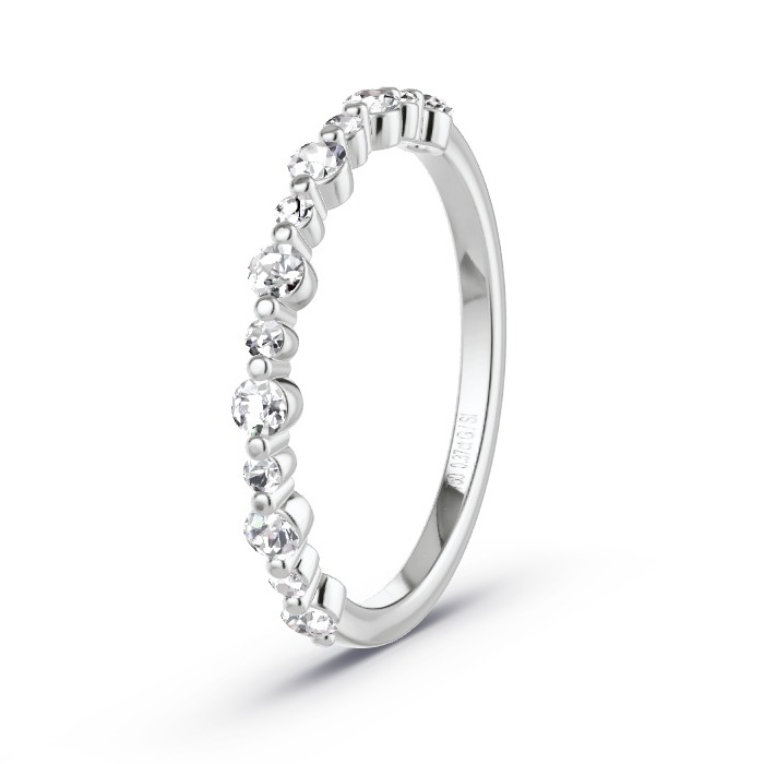 Memoire-Ring Weissgold - 0.37 ct. Diamanten - Modell N°4178 Memoire-Ring Weissgold - 0.37 ct. Diamanten - Modell N°4178