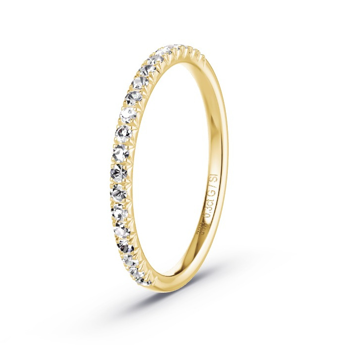 Memoire-Ring Gelbgold - 0.30 ct. Diamanten - Modell N°4180 Memoire-Ring Gelbgold - 0.30 ct. Diamanten - Modell N°4180
