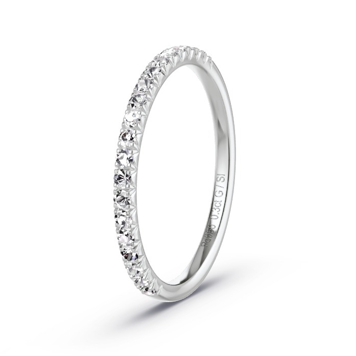 Memoire-Ring Palladium - 0.30 ct. Diamanten - Modell N°4180 Memoire-Ring Palladium - 0.30 ct. Diamanten - Modell N°4180