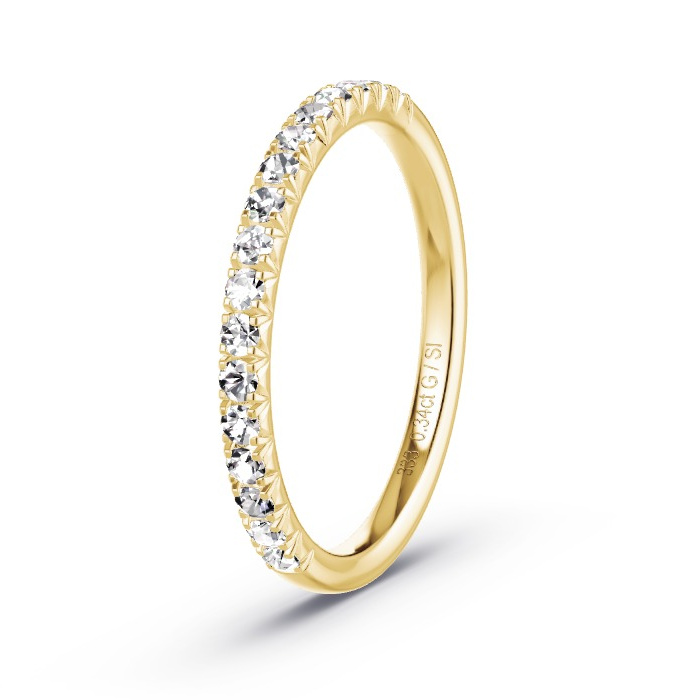 Memoire-Ring Gelbgold - 0.34 ct. Diamanten - Modell N°4180 Memoire-Ring Gelbgold - 0.34 ct. Diamanten - Modell N°4180