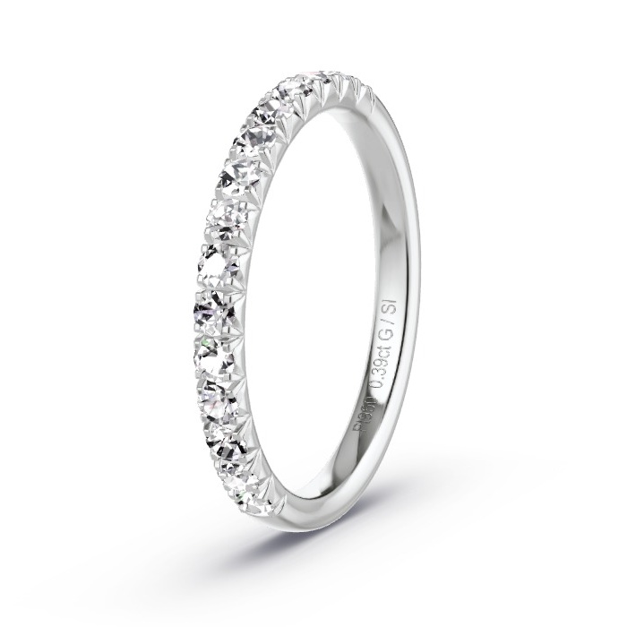Memoire-Ring Platin - 0.45 ct. Diamanten - Modell N°4180 Memoire-Ring Platin - 0.45 ct. Diamanten - Modell N°4180