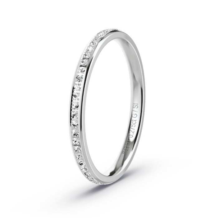 Memoire-Ring Palladium - 0.275 ct. Diamanten - Modell N°4199 Memoire-Ring Palladium - 0.275 ct. Diamanten - Modell N°4199