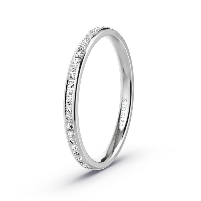 Memoire-Ring Platin - 0.21 ct. Diamanten - Modell N°4199 Memoire-Ring Platin - 0.21 ct. Diamanten - Modell N°4199