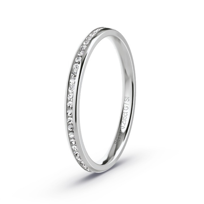 Memoire-Ring Palladium - 0.295 ct. Diamanten - Modell N°4200 Memoire-Ring Palladium - 0.295 ct. Diamanten - Modell N°4200