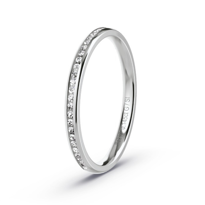 Memoire-Ring Palladium - 0.145 ct. Diamanten - Modell N°4200 Memoire-Ring Palladium - 0.145 ct. Diamanten - Modell N°4200
