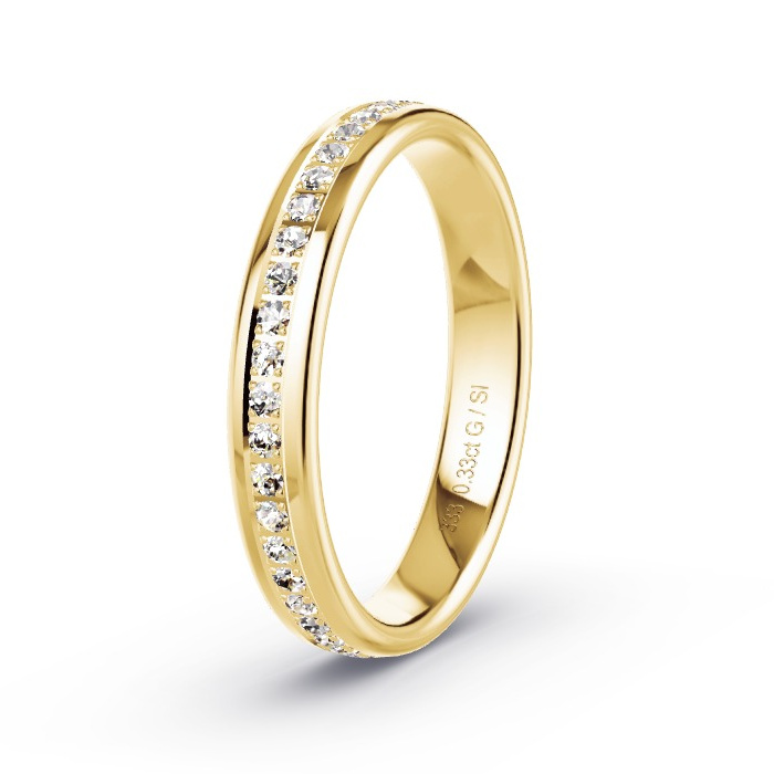 Memoire-Ring Gelbgold - 0.33 ct. Diamanten - Modell N°4201 Memoire-Ring Gelbgold - 0.33 ct. Diamanten - Modell N°4201