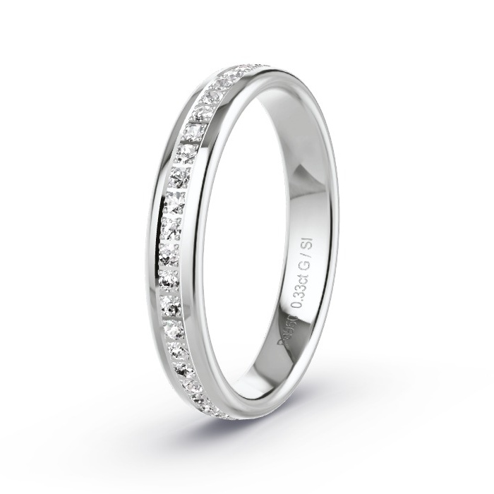 Memoire-Ring Palladium - 0.33 ct. Diamanten - Modell N°4201 Memoire-Ring Palladium - 0.33 ct. Diamanten - Modell N°4201