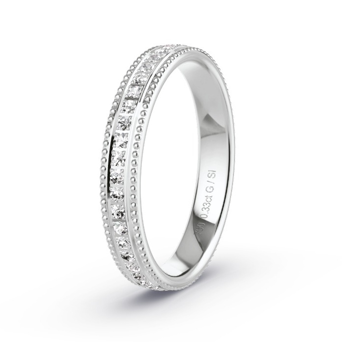Memoire-Ring Weissgold - 0.33 ct. Diamanten - Modell N°4202 Memoire-Ring Weissgold - 0.33 ct. Diamanten - Modell N°4202