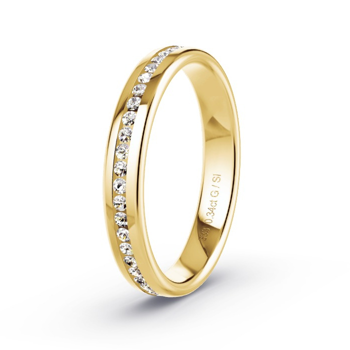 Memoire-Ring Gelbgold - 0.34 ct. Diamanten - Modell N°4203 Memoire-Ring Gelbgold - 0.34 ct. Diamanten - Modell N°4203