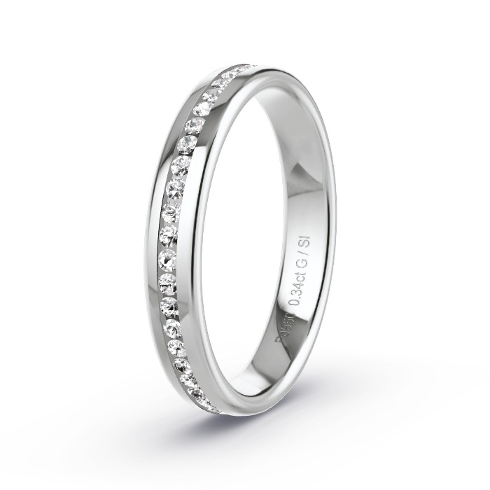 Memoire-Ring Palladium - 0.34 ct. Diamanten - Modell N°4203 Memoire-Ring Palladium - 0.34 ct. Diamanten - Modell N°4203