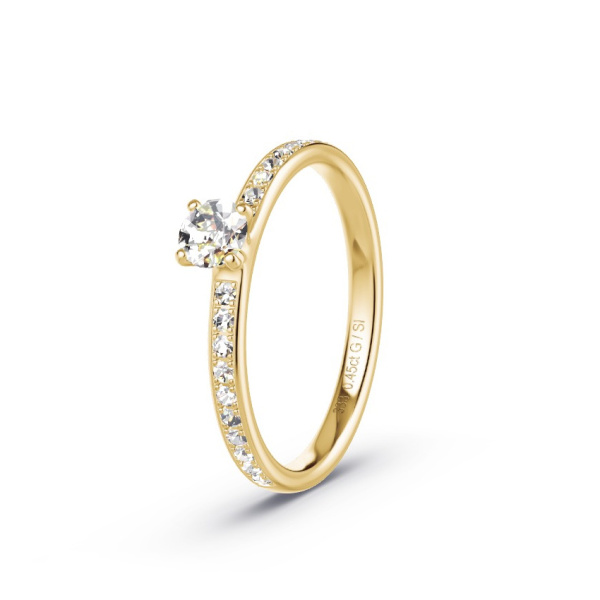 Verlobungsring Gelbgold 333 - 0.45 ct. Diamanten - Modell N°3002 S