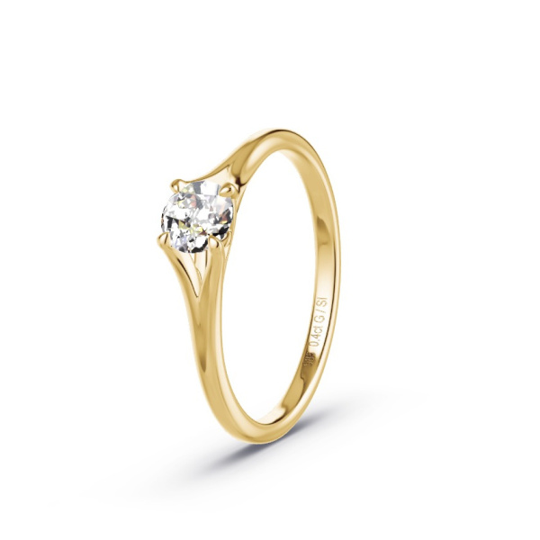 Verlobungsring Gelbgold 585 - 0.40 ct. Diamanten - Modell N°3103
