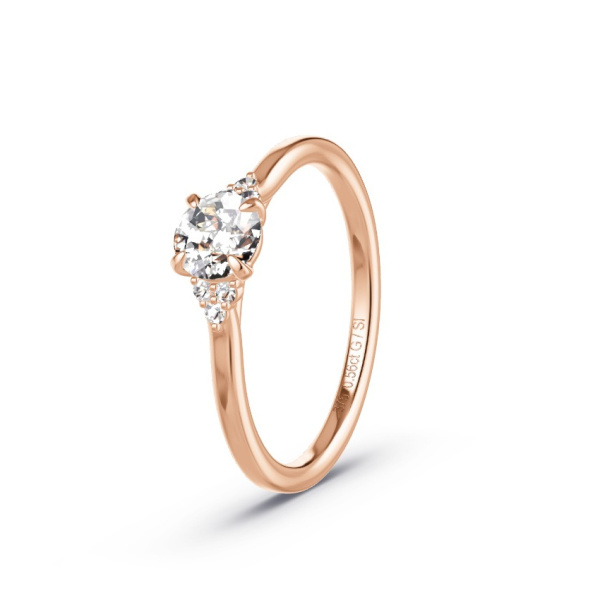 Verlobungsring Rosegold 375 - 0.56 ct. Diamanten - Modell N°3302