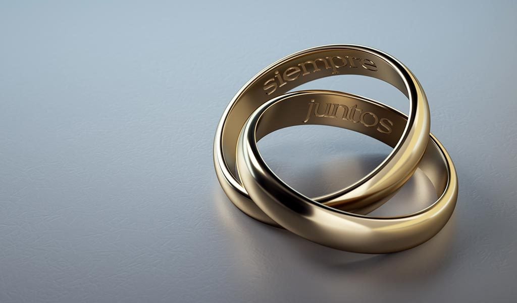 Factor malo Dependencia Escarpado Ideas especiales para el grabado en anillos de boda