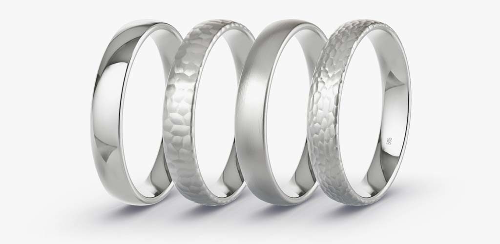 wedding ring different finishes